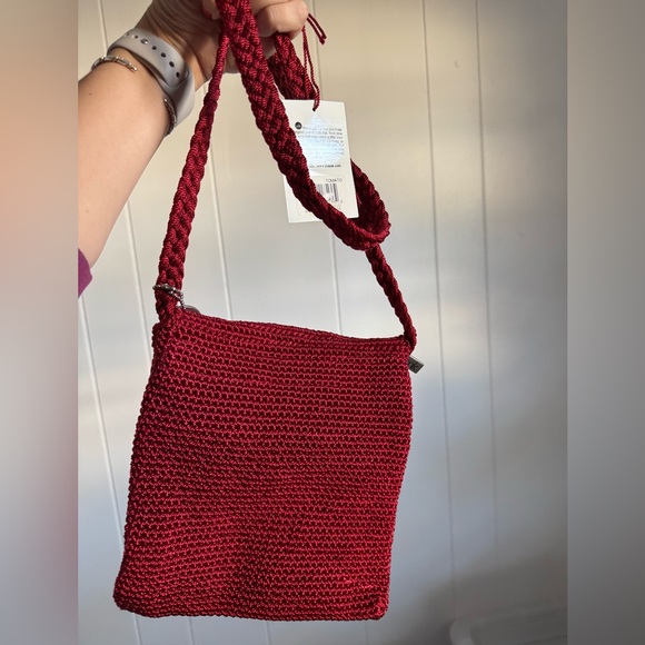 The Sak Red Crochet Shoulder Bag - Picture 2 of 6